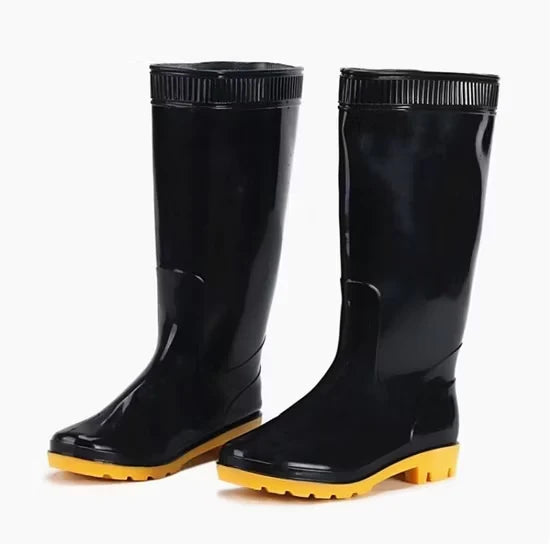 Black-Oil-Resistant-Waterproof-Long-Work-PVC-Safety-Rain-Boots_with-out-steel-toe-Marvisons-2